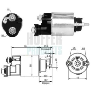 Solenoid electromotor HONDA CIVIC VII cupe (EM2) 1.7 i (EM2) benzina 120 cai HOFFER 46163