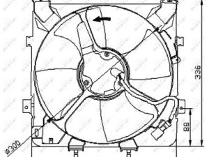 Ventilator radiator HONDA CIVIC VI Hatchback (EJ, EK) 1.4 i (EJ9) benzina 75 cai NRF 47041
