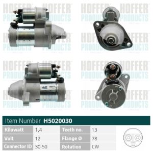 Electromotor HONDA CIVIC VII Hatchback (EU, EP, EV) 1.7 CTDi (EP4, EU9) diesel 100 cai HOFFER H5020030