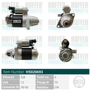 Electromotor HONDA CIVIC VI Hatchback (EJ, EK) 1.4 i (EJ9) benzina 75 cai HOFFER H5020693