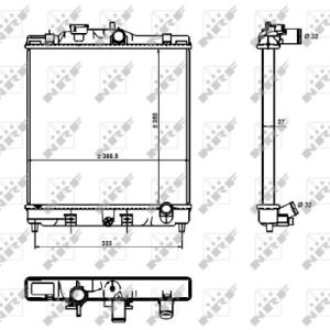 Radiator racire motor HONDA CIVIC VI Hatchback (EJ, EK) 1.6 VTi (EK4) benzina 160 cai NRF 526356
