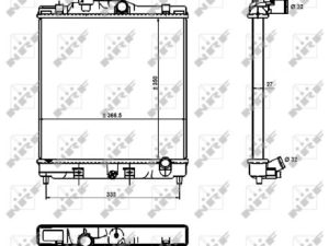 Radiator racire motor HONDA CIVIC VI Fastback (MA, MB) 1.6 VTi (MB4) benzina 160 cai NRF 526356