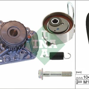 Set pompa apa + curea dintata HONDA CIVIC VII cupe (EM2) 1.6 i (EM1) benzina 110 cai INA 530 0506 31