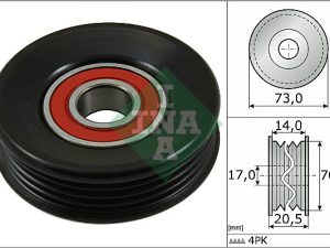 Rola intinzator curea transmisie HONDA CIVIC VII limuzina (ES, ET) 1.3 IMA (ED9, ES9) benzina/elector 83 cai INA 531 0853 10
