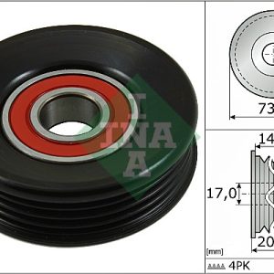 Rola intinzator curea transmisie HONDA CIVIC VII limuzina (ES, ET) 1.3 IMA (ED9, ES9) benzina/elector 83 cai INA 531 0853 10