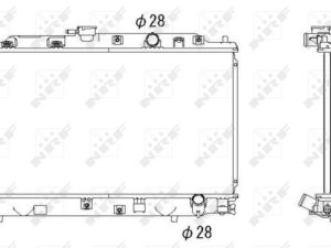 Radiator racire motor HONDA CIVIC IV limuzina (ED, EF) 1.5 i 16V (ED3, SH4) benzina 94 cai NRF 53286