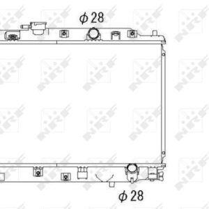 Radiator racire motor HONDA CIVIC IV limuzina (ED, EF) 1.5 i 16V (ED3, SH4) benzina 94 cai NRF 53286
