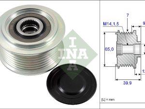 Fulie alternator HONDA CIVIC IX Tourer (FK) 1.6 i-DTEC (FK3) diesel 120 cai INA 535 0229 10