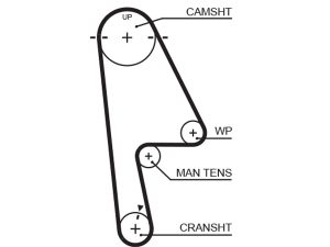 Curea de distributie HONDA CIVIC VII limuzina (ES, ET) 1.4 (ES4) benzina 90 cai GATES 5529XS