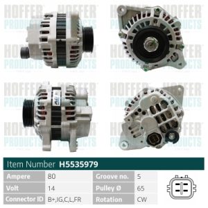 Alternator HONDA CIVIC VIII Hatchback (FN, FK) 1.4 (FK1) benzina 83 cai HOFFER H5535979
