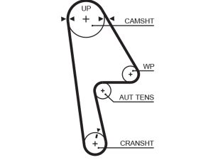 Curea de distributie HONDA CIVIC VII cupe (EM2) 1.6 i (EM1) benzina 110 cai GATES 5593XS