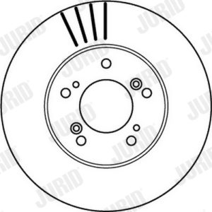 Disc frana HONDA HR-V (GH_) 1.6 16V (GH1, GH3) benzina 105 cai JURID 562143JC