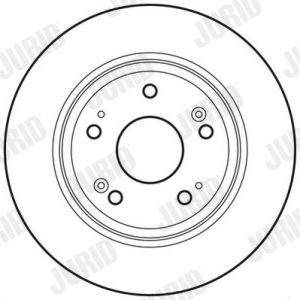 Disc frana HONDA HR-V (RU) 1.5 (RU1) benzina 130 cai JURID 562687JC