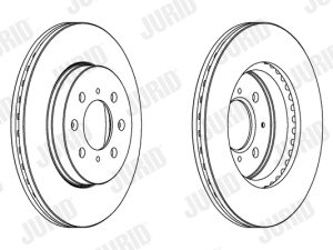 Disc frana HONDA CIVIC VII limuzina (ES, ET) 1.3 IMA (ED9, ES9) benzina/elector 83 cai JURID 563065JC