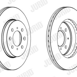 Disc frana HONDA CIVIC VII limuzina (ES, ET) 1.3 IMA (ED9, ES9) benzina/elector 83 cai JURID 563065JC