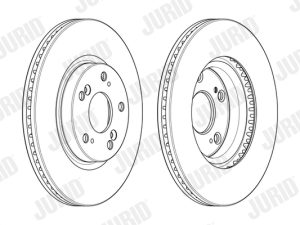 Disc frana HONDA CIVIC X limuzina (FC_) 1.5 VTEC (FC1) benzina 182 cai JURID 563127JC