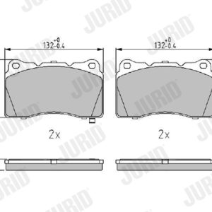 Placute frana HONDA CIVIC IX (FK) 2.0 i-VTEC Type R (FK2) benzina 310 cai JURID 572508J