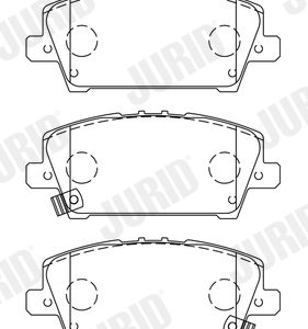 Placute frana HONDA CIVIC VIII Hatchback (FN, FK) 1.4 (FK1) benzina 83 cai JURID 572579J