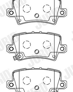 Placute frana HONDA CIVIC VIII Hatchback (FN, FK) 1.4 (FK1) benzina 83 cai JURID 572580J