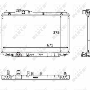Radiator racire motor HONDA CIVIC IX limuzina (FB) 1.8 (FB2) benzina 141 cai NRF 58537