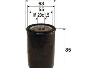 Filtru ulei HONDA CIVIC VII limuzina (ES, ET) 1.7 benzina 116 cai VALEO 586013