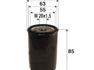 Filtru ulei HONDA CIVIC VII limuzina (ES, ET) 1.3 IMA (ED9, ES9) benzina/elector 83 cai VALEO 586021