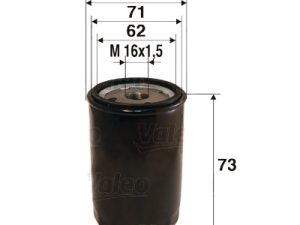 Filtru ulei HONDA CIVIC VII limuzina (ES, ET) 1.4 (ES4) benzina 90 cai VALEO 586034