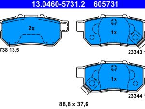 Placute frana HONDA CIVIC VI Hatchback (EJ, EK) 1.5 benzina 90 cai ATE 13.0460-5731.2