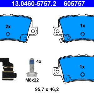 Placute frana HONDA CIVIC VIII Hatchback (FN, FK) 1.4 (FK1) benzina 83 cai ATE 13.0460-5757.2