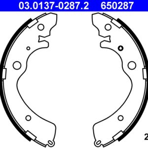 Set saboti frana HONDA CIVIC VII Hatchback (EU, EP, EV) 1.4 i (EP1, EU7) benzina 75 cai ATE 03.0137-0287.2