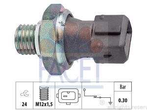 Senzor presiune ulei HONDA CIVIC VI Fastback (MA, MB) 2.0 TDiC (MB7) diesel 101 cai FACET 7.0071