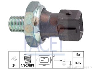 Senzor presiune ulei HONDA CIVIC VI Aerodeck (MB, MC) 2.0 i D (MC3) diesel 105 cai FACET 7.0091