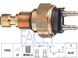 Comutator temperatura ventilator radiator HONDA CIVIC IV Hatchback (EC, ED, EE, EF) 1.4 L (EC9) benzina 90 cai FACET 7.5036