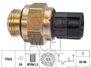 Comutator temperatura ventilator radiator HONDA CIVIC VI cupe (EJ, EM1) 1.6 i (EJ6) benzina 105 cai FACET 7.5196