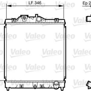 Radiator racire motor HONDA CIVIC VI Hatchback (EJ, EK) 1.5 i (EK3) benzina 114 cai VALEO 731434