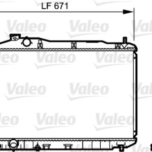 Radiator racire motor HONDA CIVIC VIII Hatchback (FN, FK) 1.8 (FN1, FK2) benzina 140 cai VALEO 735243