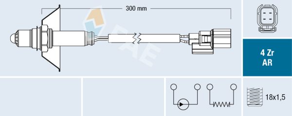 Sonda Lambda HONDA CR-Z (ZF) 1.5 IMA (ZF1) benzina/elector 124 cai FAE 75608