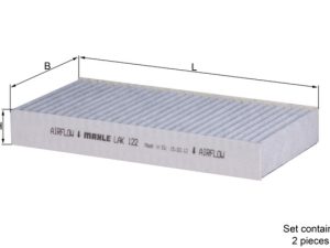 Filtru polen HONDA CIVIC VII limuzina (ES, ET) 1.3 IMA (ED9, ES9) benzina/elector 83 cai MAHLE ORIGINAL LAK 122/S