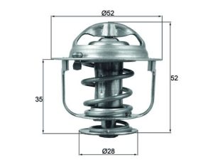 Termostat lichid racire HONDA CIVIC VIII Hatchback (FN, FK) 1.4 (FK1, FN4) benzina 100 cai MAHLE ORIGINAL TX 165 88D