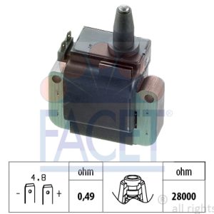 Bobina de inductie HONDA CIVIC VI Fastback (MA, MB) 1.4 i (MA8, MB2) benzina 75 cai FACET 9.6247
