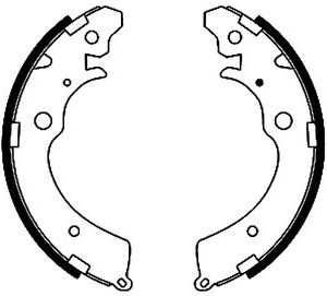 Set saboti frana HONDA CIVIC VII Hatchback (EU, EP, EV) 1.4 i (EP1, EU7) benzina 75 cai TEXTAR 91042300
