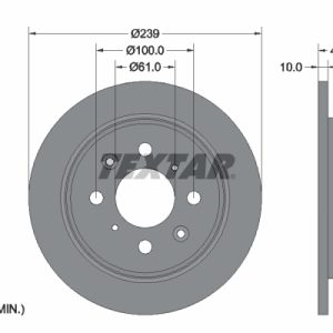 Disc frana HONDA CIVIC IV limuzina (ED, EF) 1.6 benzina 124 cai TEXTAR 92060800