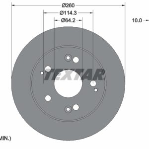 Disc frana HONDA CIVIC VII Hatchback (EU, EP, EV) 1.4 i (EP1, EU7) benzina 75 cai TEXTAR 92125103