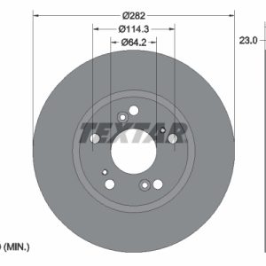 Disc frana HONDA CIVIC VIII limuzina (FD, FA) 1.8 (FD1, FD7, FA1) benzina 140 cai TEXTAR 92144403