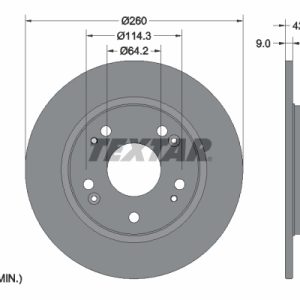 Disc frana HONDA CIVIC VIII limuzina (FD, FA) 1.3 (FD3) benzina 116 cai TEXTAR 92164303