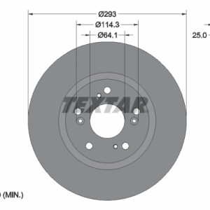 Disc frana HONDA CIVIC X hatchback (FC_, FK_) 1.5 VTEC (FK7) benzina 182 cai TEXTAR 92257303