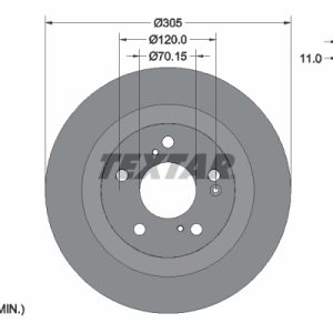 Disc frana HONDA CIVIC X hatchback (FC_, FK_) 2.0 Type-R (FK8) benzina 320 cai TEXTAR 92308403