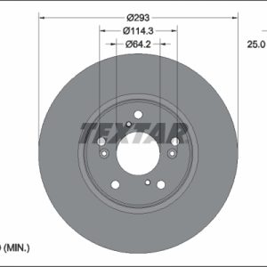 Disc frana HONDA HR-V (RU) 1.5 (RU1) benzina 130 cai TEXTAR 92321303