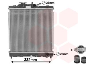 Radiator racire motor HONDA CIVIC V limuzina (EG, EH) 1.5 i 16V (EG8) benzina 94 cai VAN WEZEL 25002031