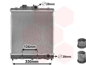 Radiator racire motor HONDA CIVIC V limuzina (EG, EH) 1.5 i 16V (EG8) benzina 94 cai VAN WEZEL 25002067